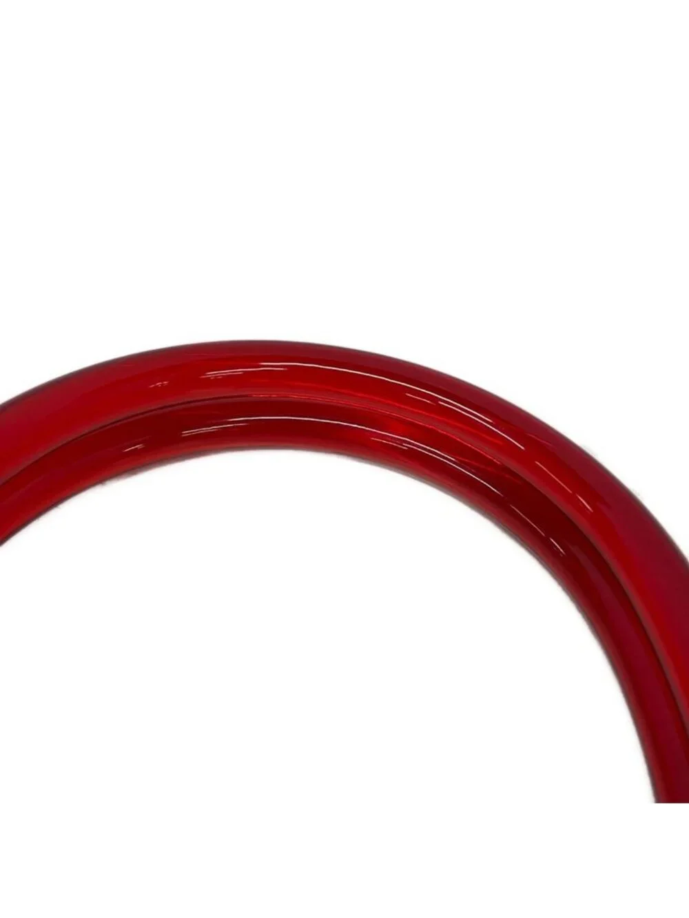 Prada Tote Red Plastic Handle